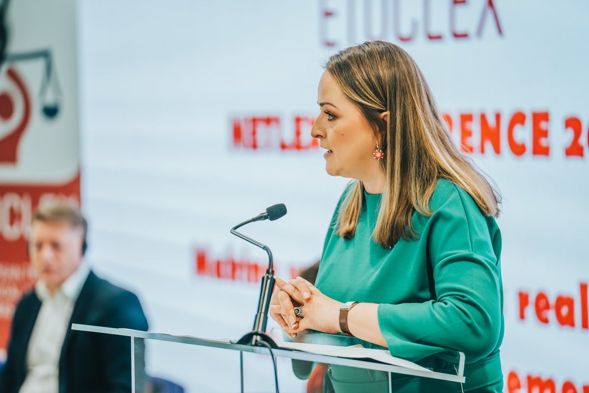 MonikaUhlerova's tweet image. 🇸🇰🇪🇺 Excited to be a part of the #NETLEX conference happening in #Bratislava! 🌐As we delve into the complexities of enforcing workers&apos; rights in the current landscape, I had the honor of opening the event alongside @IsaSchoemann from @etuc and @CosminBoiangiu from the European…