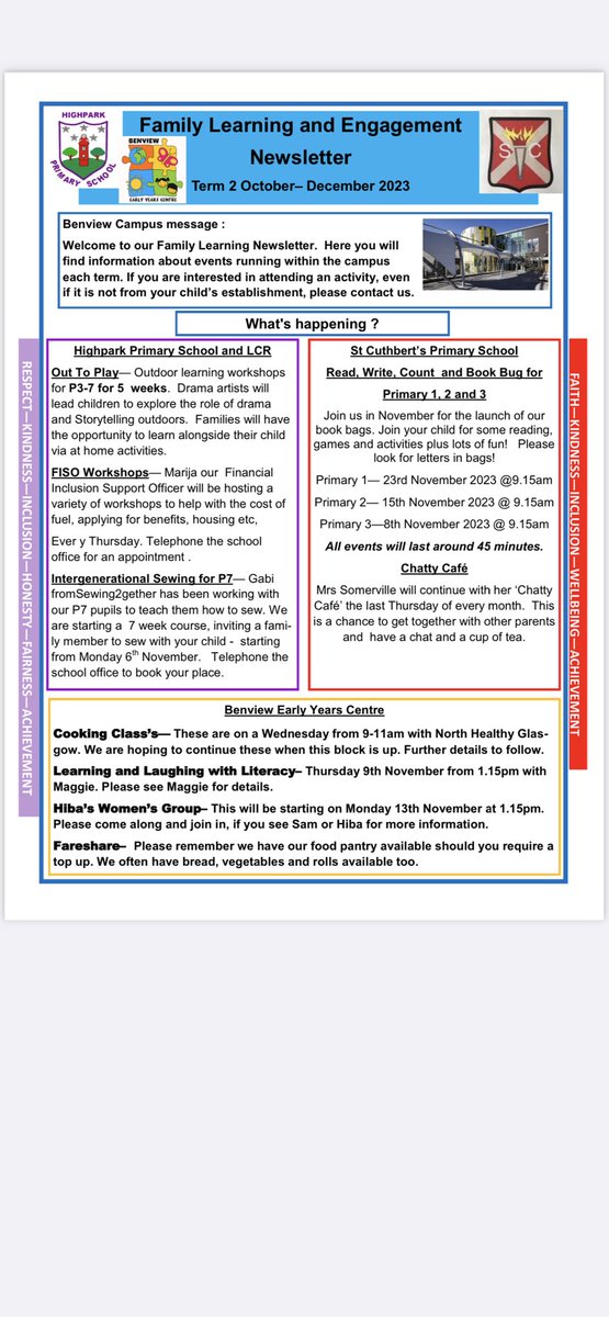 Family learning Newsletter
