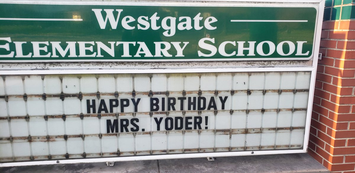 This is all we have to say today! 🎂
<a href="/AHSD25Westgate/">Westgate Elementary</a> <a href="/honest2educate/">Allison Yoder</a>