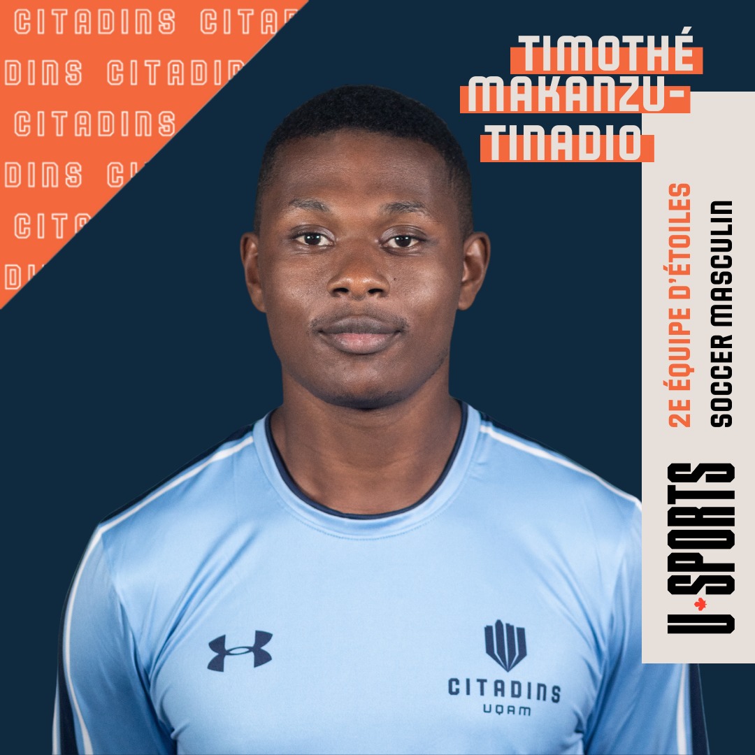 ⚽🚹Au lendemain du Gala des étoiles canadiennes <a href="/USPORTSca/">U SPORTS</a> du soccer masculin, Grégory David est élu sur la première équipe d'étoiles et Timothé Makanzu-Tinadio, sur la deuxième équipe d'étoiles. #GoCitadins