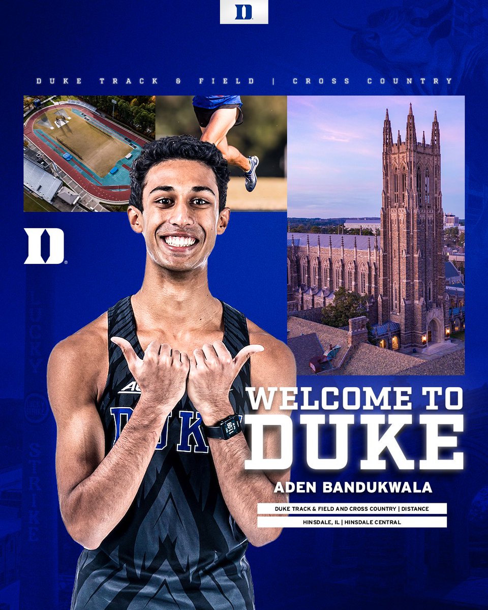 Duke Distance crew is 🆙 Welcome to Duke, Aden!🔵😈