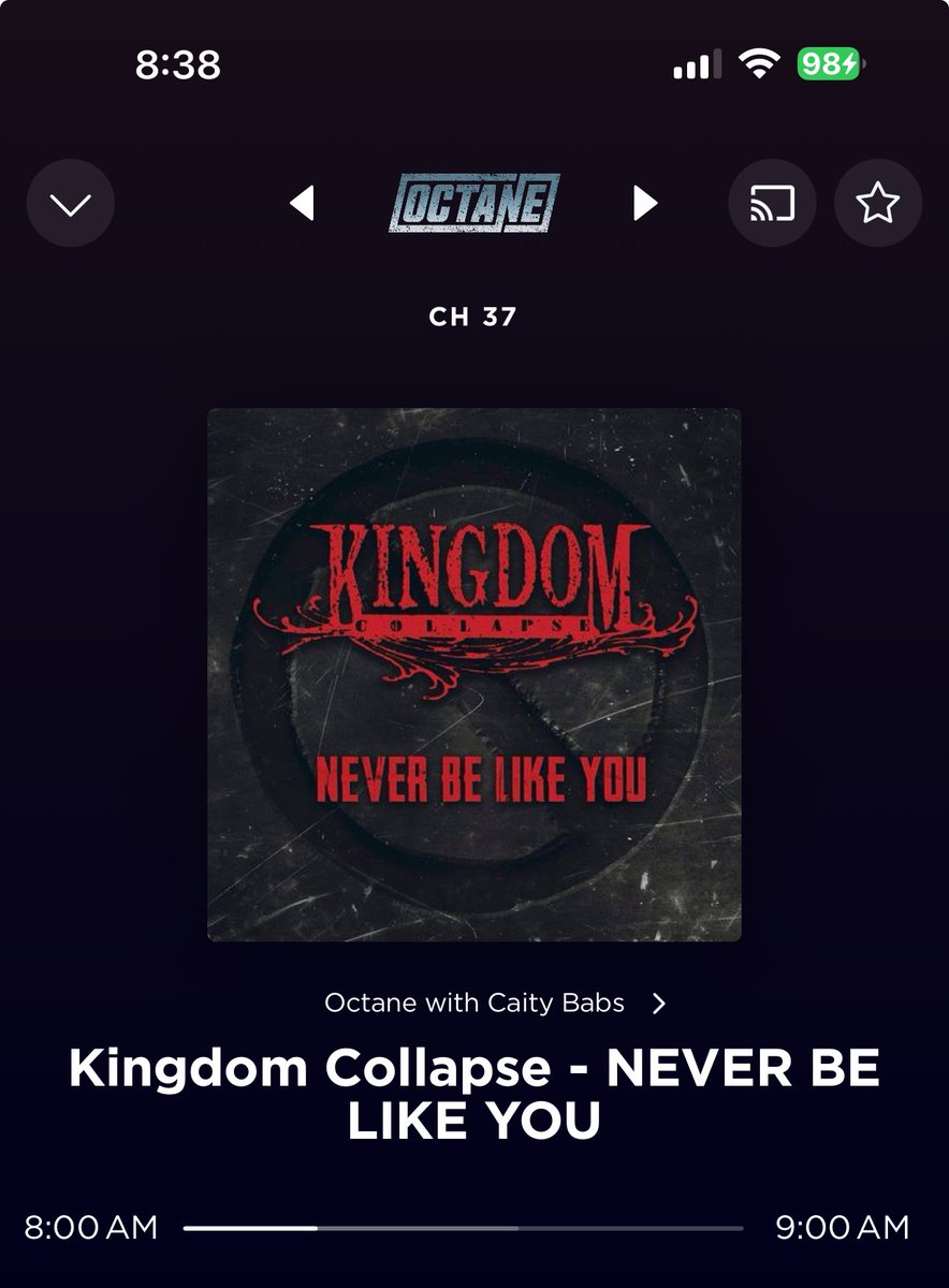 Love starting the workday with my anthem of 2023 #NeverBeLikeYou by ⁦@kingdomcollapse⁩ ⁦@CiBabs⁩!  Thanks for showing the love to this epic track ⁦@SiriusXMOctane⁩ ♥️🚫😎 We need more!!  #KingdomCollapse #siriusxmoctane #biguns #anthemof2023 #IDGAF