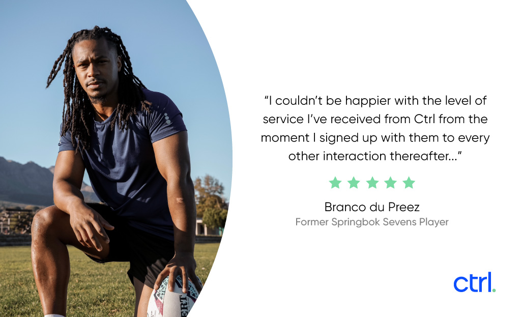 ctrl_advisor's tweet image. Thanks for the great feedback, @brancodupreez! We're happy when our clients are happy.😊Ctrl is an authorised advisor and we use tech to make the process of getting car and home insurance easy and transparent. 🇿🇦 @myplayersrugby #myplayers #rugby #testimonial #TechForGood