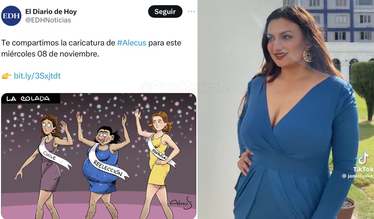 PaoMarrohs's tweet photo. El Diario de Hoy utiliza denigrantemente el físico de Miss Nepal para atacar al Gobierno del Presidente Nayib Bukele. https://t.co/APC7OXSORI
