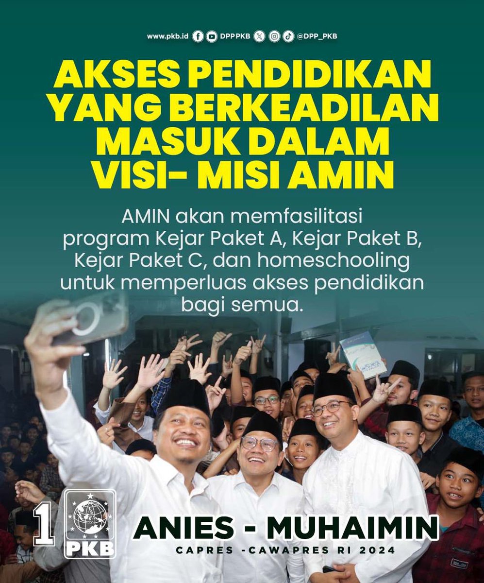 bang_err's tweet photo. Gus Imin, Alokasi 20 % APBN untuk pendidikan sifatnya “wajib” untuk mendorong peningkatan kualitas SDM.

#AMINPeduliPendidikan
#AniesMuhaimin2024

@cakimiNOW
@DPP_PKB https://t.co/xWZCIjwU9U