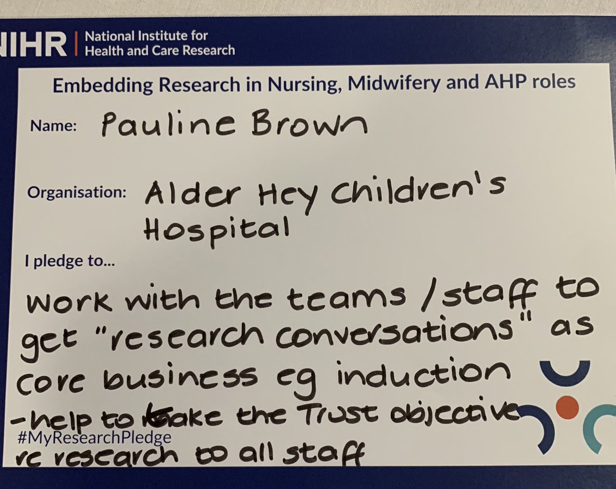 NIHRrdn's tweet photo. Over 50 pledges collected. good luck with making them happen & let’s embed research in our organisations 🍀#MyResearchPledge @ckssmith @Sarah_L_Fallon @nicholaverstra1 @ruthendacott @NIHRCRN_nwcoast @NIHRCRN_gman #BePartofResearch https://t.co/kkdKVh3ijv