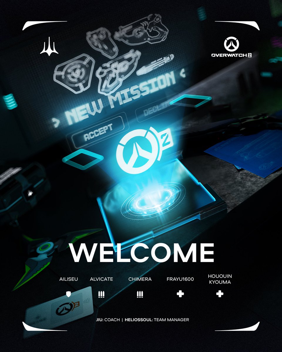 We wonder if anyone saw this coming 👀 
DSYRE has also arrived in #Overwatch2 🔥 

Welcome home:
🇬🇧 <a href="/Ailiseuuuuu/">oliver</a> 
🇱🇹 <a href="/alvicates/">alvicate</a> 
🇮🇹 <a href="/ChimeraOW/">Chimera</a> 
🇮🇹 <a href="/Frayu1600/">009⇂</a> 
🇮🇹 <a href="/Gugli994/">Gugu</a>

🇬🇧 @kynn_gg 
🇮🇹 <a href="/Helios_Souls/">Helios Soul</a>