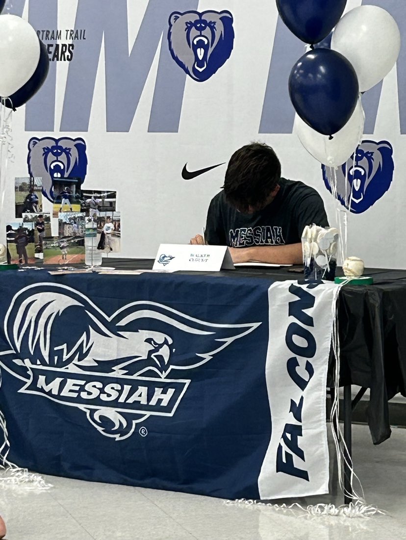 Signing day yesterday! Amazing opportunity to represent my family and my future program <a href="/MessiahBaseball/">Messiah University Baseball</a>! Thank you to everyone who came to celebrate! 
<a href="/BTBEARSBASEBALL/">Bartram Trail Baseball</a> 
<a href="/MBAScoutTeam/">MBA Baseball</a>