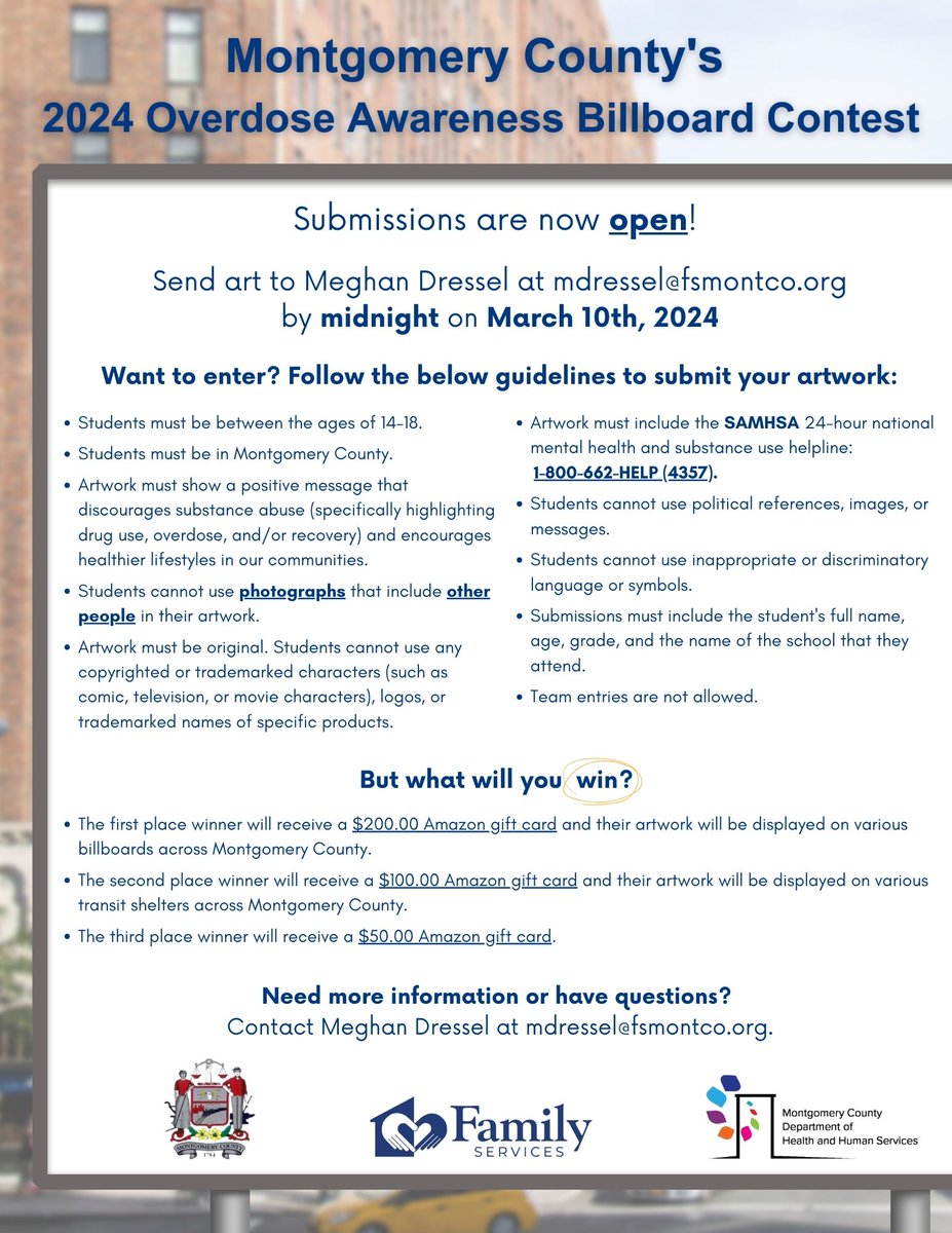 Students, do you love art and want to encourage healthier lifestyles in the community? Then, enter this contest for a chance to win prizes and see your artwork on billboards throughout Montgomery County! Guidelines included in this post! #MontCoYouthMonth #MAP