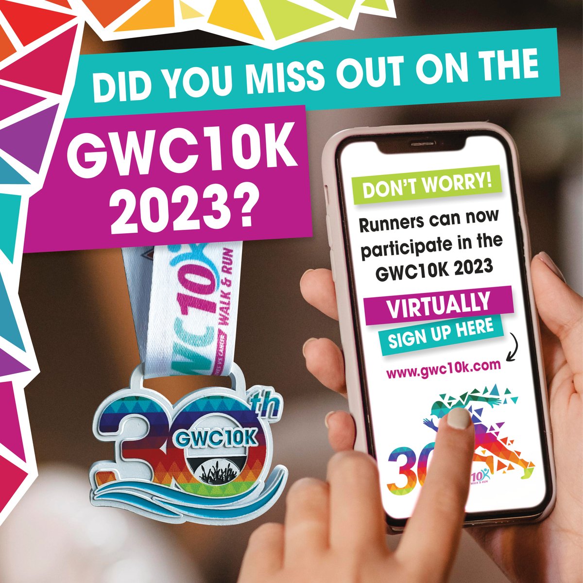 Did you miss out on our GWC10k walk/run? 

Just complete your 10k and share your proof via email (Charity@adopstar.com) by December 31st, 2023, and we'll send you a well-deserved medal! 🥈🏃‍♀️🏃‍♂️

Sign up now and be a part of this exciting challenge > eventbrite.co.uk/e/last-ever-30…