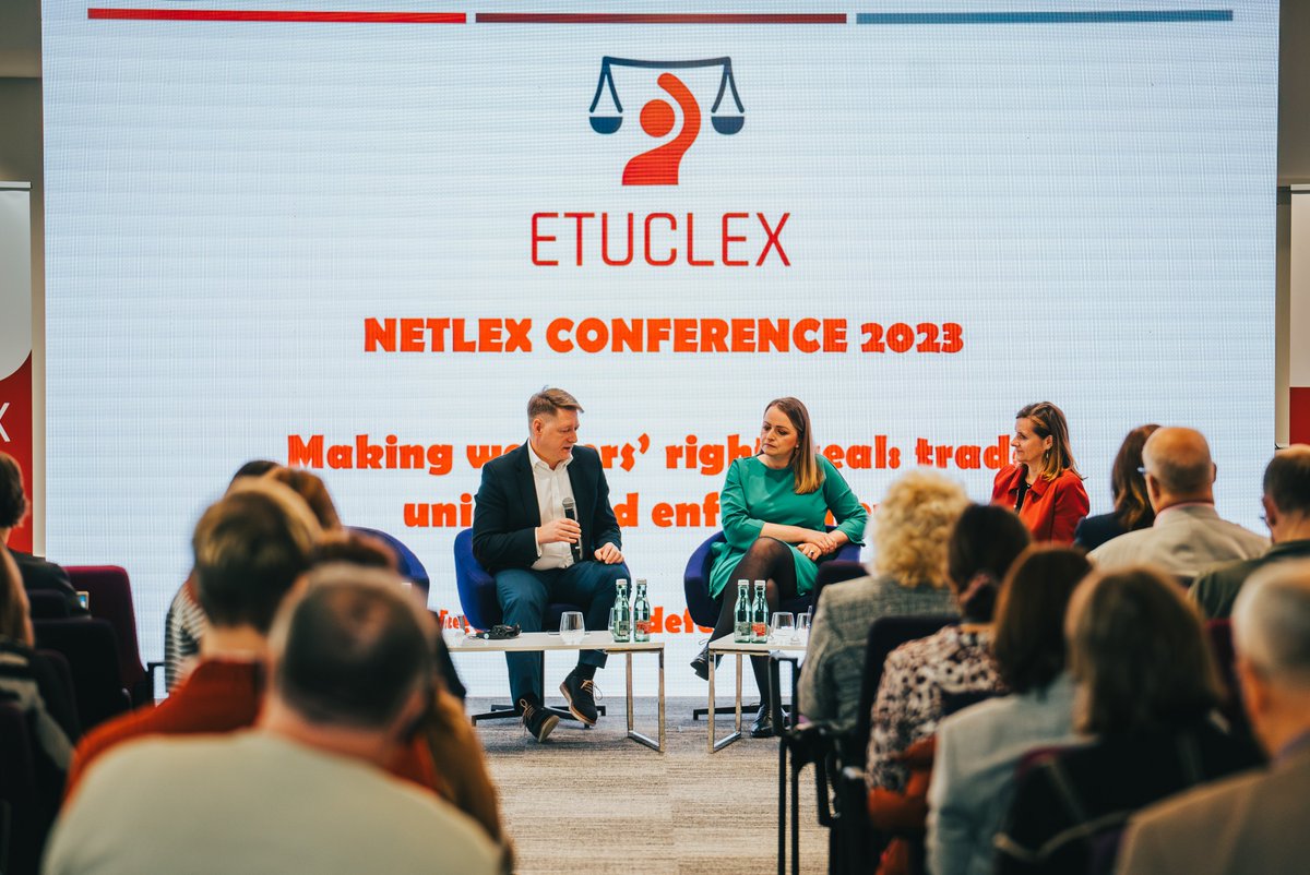 KOZSlovakRep's tweet image. 🇸🇰 🇪🇺UPLATŇOVANIE PRÁV PRACOVNÍKOV: ÚLOHA ODBOROV V ICH PRESADZOVANÍ

🔴Tohtoročná výročná konferencia #NETLEX (sieť odborových právnych expertov Európskej odborovej konfederácie, usilujúca sa budovať kapacity EOK a jej členských organizácií v oblasti európskeho sociálneho a…