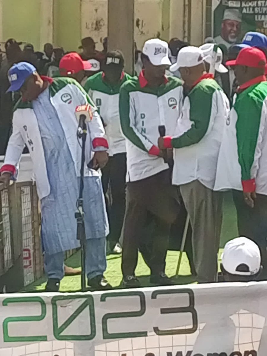 OfficialPDPNig's tweet photo. Live pictures from the ongoing Grand Rally of the @OfficialPDPNig in Kogi State, ahead of the Saturday November 11, 2023 Guber Election. Kogi is totally for PDP. Vote wisely, vote @OfficialPDPNig, vote @_dinomelaye as Governor of Kogi State. https://t.co/R9oZTUQrn3