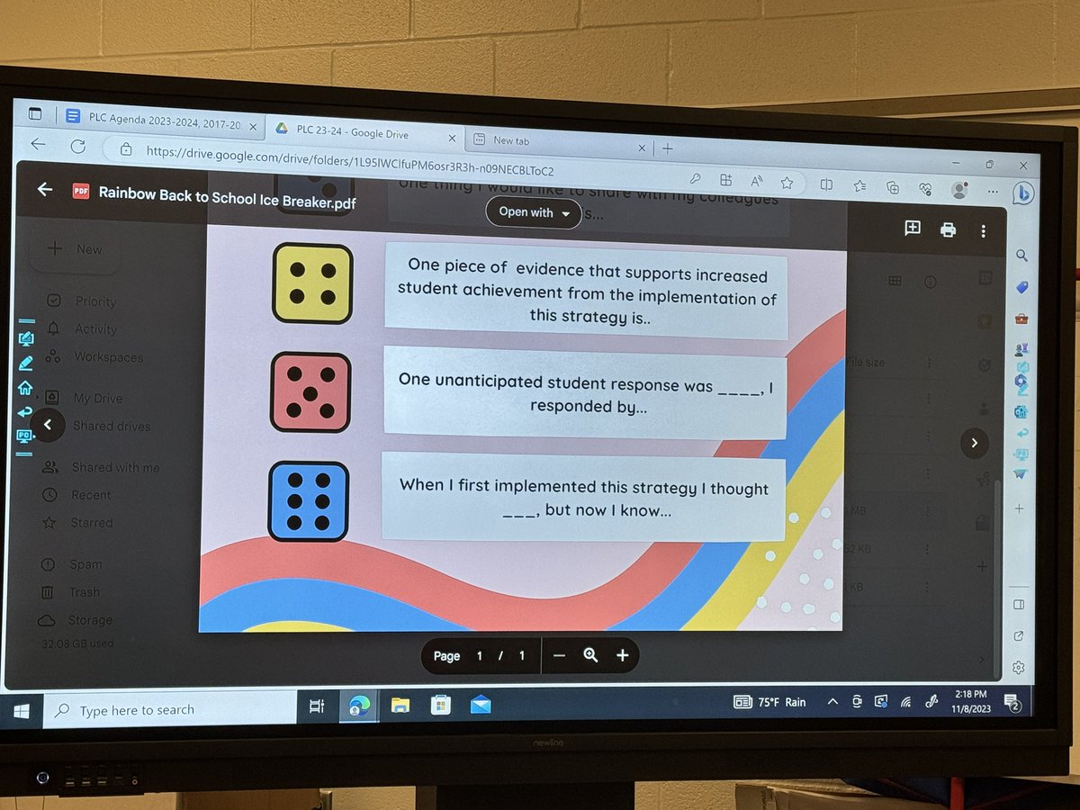 Brule ES completed their TXLS PLC cycle on Ask 3 Before Me using a customized dice debrief activity that aligned with their work using 7 Steps to a Language Rich Environment! Whoop! @NavasotaISD @R6TXLS @ESC6_LLA @escregion6