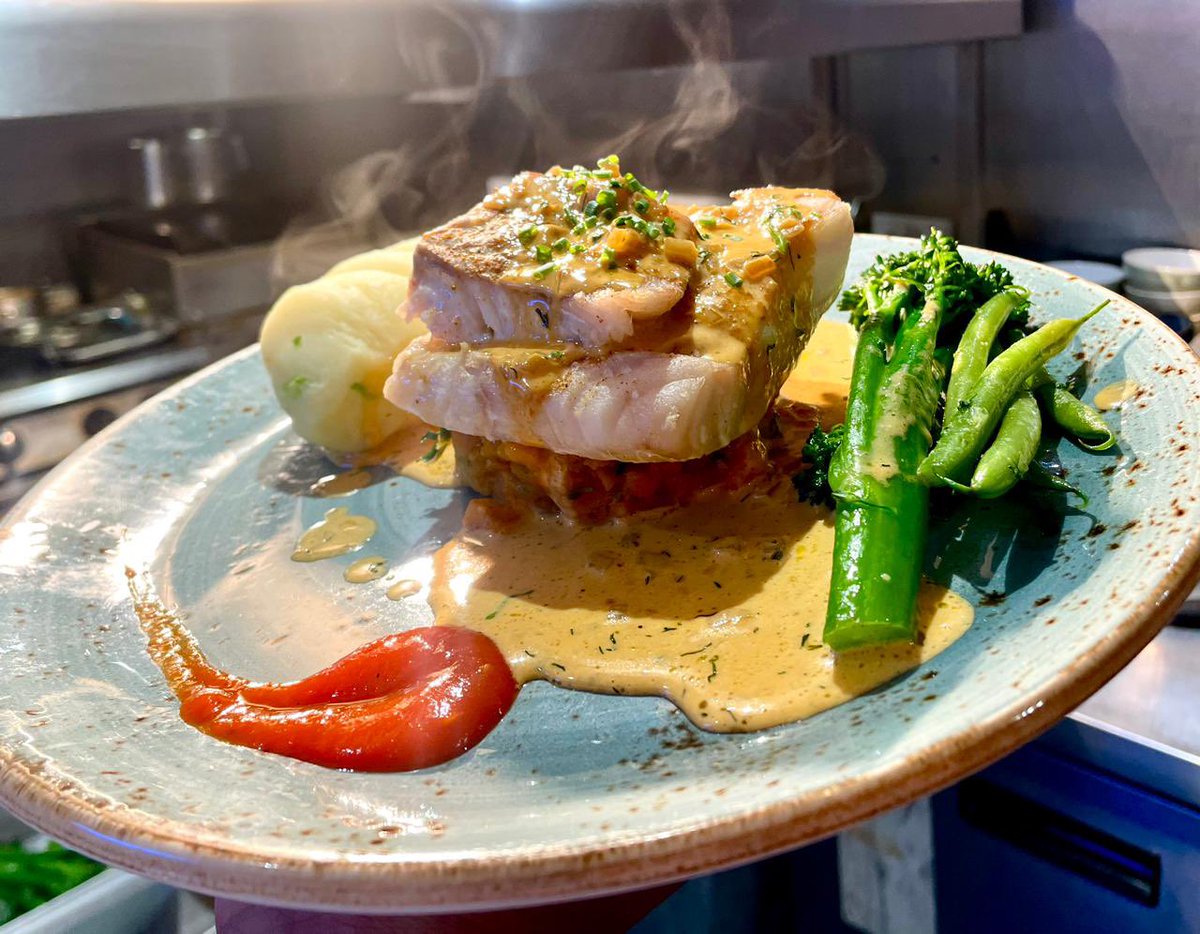 “Indulge in the exquisite harmony of tender cod, rich sweet potato ragù, creamy champ, and vibrant seasonal greens – a culinary masterpiece for your palate.”
Book now on thelanternbelfast.uk

#lanternbel #belfasthour #belfastfoodscene #localfood #restaurant