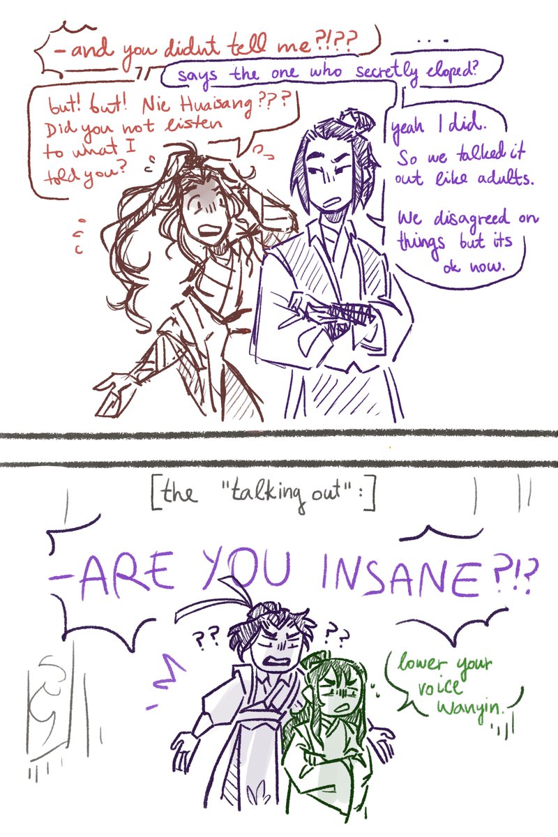 _Roxiu's tweet photo. #SangchengWeek23  Day 5 - Collaboration 🤭

ran out of time for this one so only thing i can offer is silly doodles lol (the collaboration is their commitment to the bit) https://t.co/RkAEgGUaEF