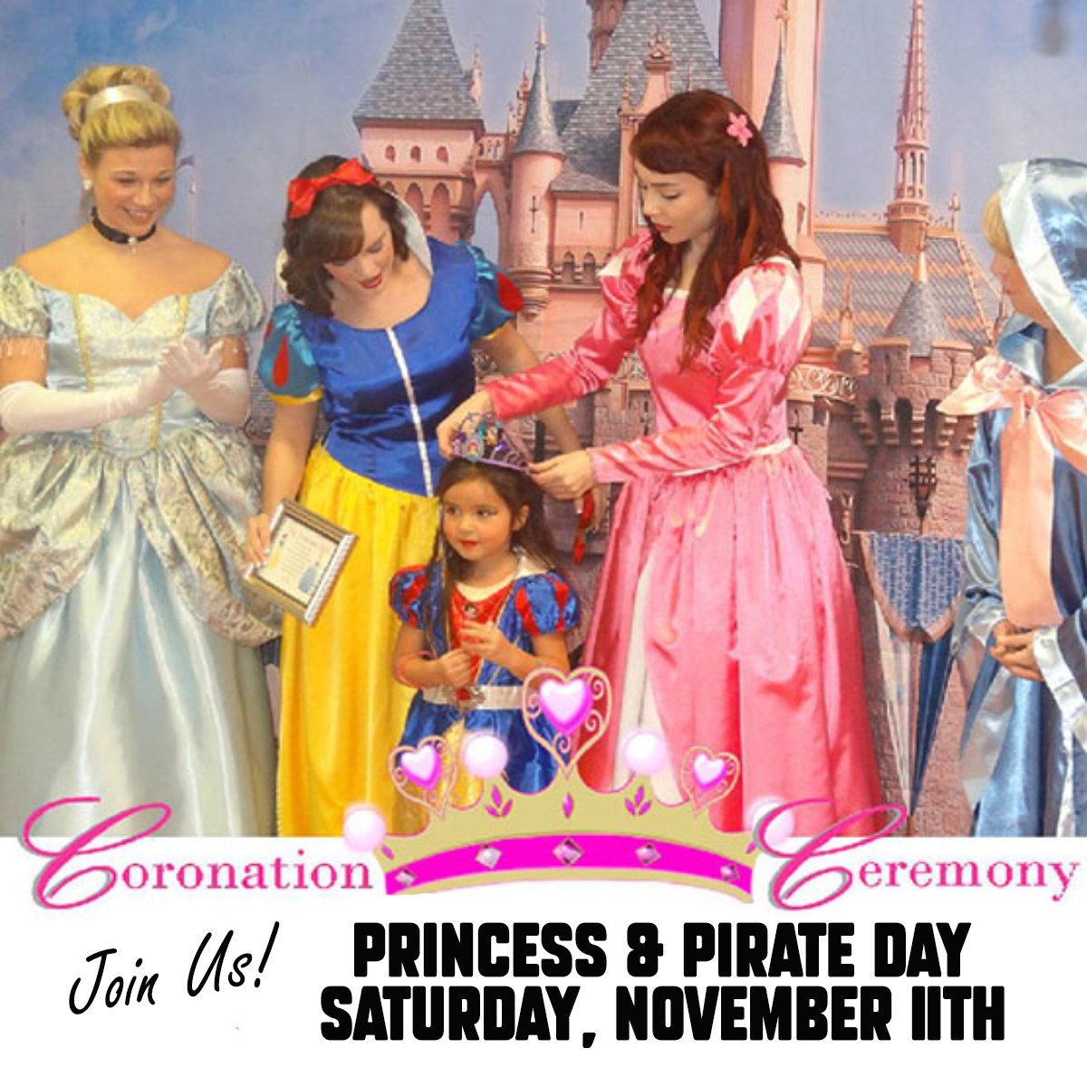 Come be a Princess or a Pirate for a Day!