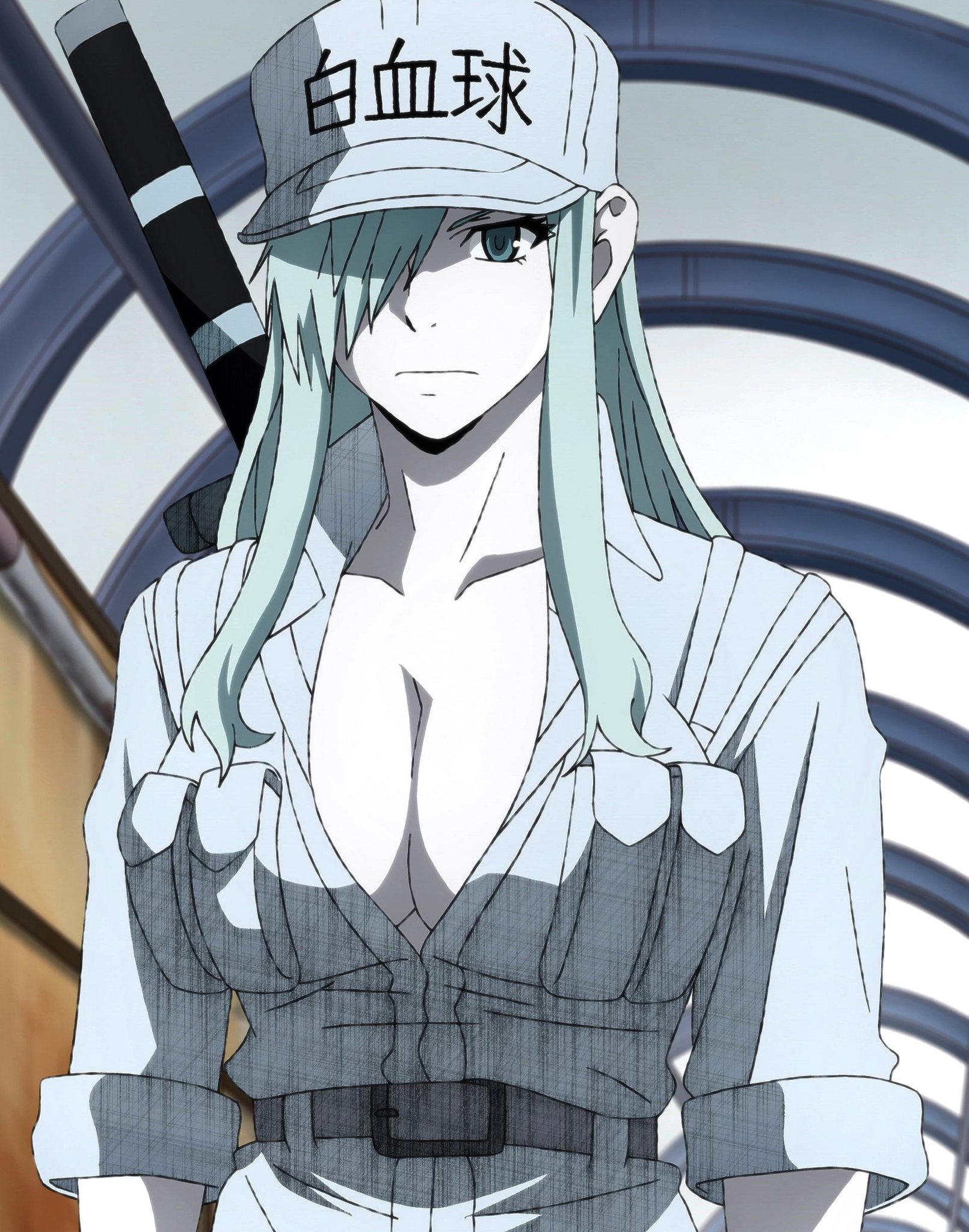 Anime Waifus on X: White Blood Cells Face Forward Anime: Hataraku Saibou  Black  / X