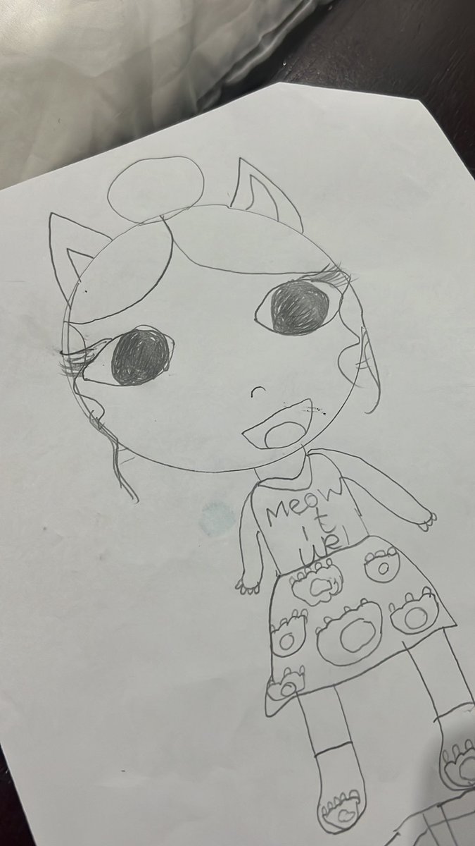 7yo: Mum you’re going to love this. I drew you - but as a cat! Me: Really 😳 7yo: Don’t worry, she the coolest cat, super pretty, very cool and the best in her class. Me: Yup sounds like me 😻😸😹