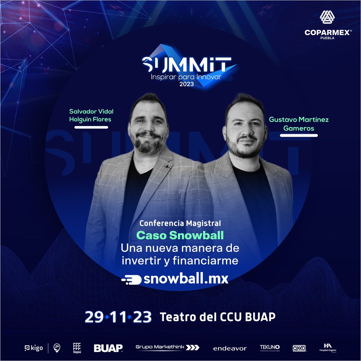 CoparmexPuebla's tweet photo. 🚀 ❗️No puedes perdértelo #SummitCOPARMEX❗️
Te invitamos a la segunda edición del Summit de Innovación y Emprendimiento "Inspirar para Innovar".
🗓️ Aparta la fecha: 29 de noviembre en el @ccubuap
¡Será un día lleno de innovación y oportunidades! 🌟
https://t.co/ckmnKmQ2Lo https://t.co/aUlexCkcm6