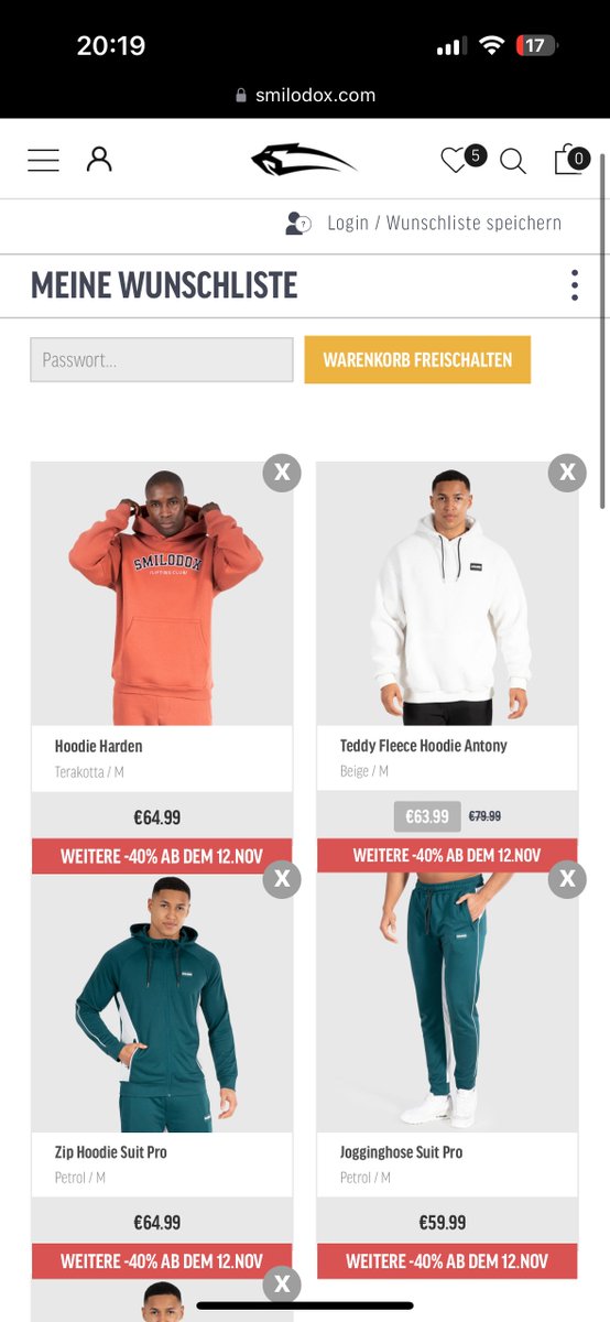 VaniTy (@byvnty) on Twitter photo 🎁3x Smilodox Wunschlisten Gewinnspiel🎁😍
Bevor diesen Sonntag um 11 Uhr der große Black Friday Sale mit 40-70% Rabatt auf alles & einem gratis Outfit zu jeder Bestellung ab 130€ MBW bei meinem Partner @smilodox beginnt, möchte ich euch gerne ein heftiges Gewinnspiel 🎁3x Smilodox Wunschlisten Gewinnspiel🎁😍
Bevor diesen Sonntag um 11 Uhr der große Black Friday Sale mit 40-70% Rabatt auf alles & einem gratis Outfit zu jeder Bestellung ab 130€ MBW bei meinem Partner @smilodox beginnt, möchte ich euch gerne ein heftiges Gewinnspiel
