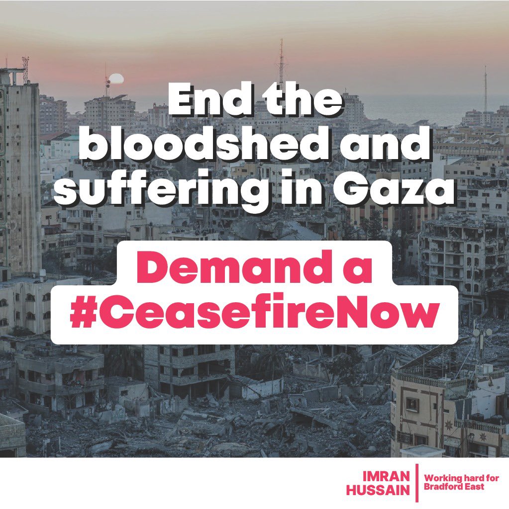 Thousands of innocent men, women and children have been killed. Refugee camps, hospitals, mosques, churches and homes are no longer places of refuge. No one is safe, and the need to stop this bloodshed could not be more urgent. We need a #CeasefireNow