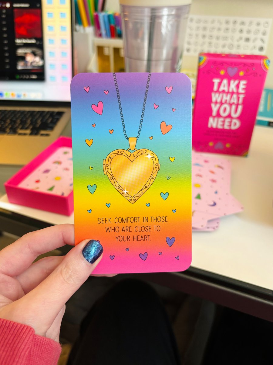 One of my favorite cards from the Take What You Need deck:  amzn.to/3QaZDDx 💛