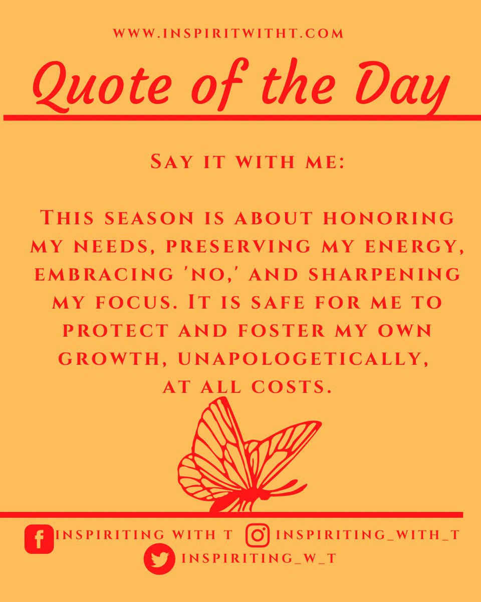Say It With Me….

#quoteoftheday #inspiritingwitht #inspirationalquotes #podcast #inspiration #encouragement #youcandoit #takecareofyourself