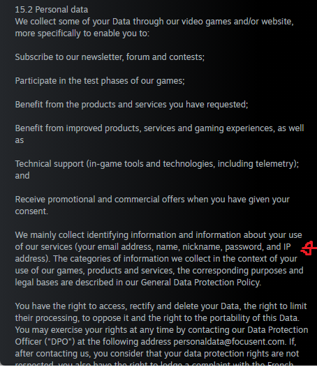 So I don't usually use twitter like at all, but just found this out in the EULA from many recent games by the publisher <a href="/Focus_entmt/">Focus Entertainment</a> . I don't know if anyone will even see this tweet and I am not knowledgeable in legal stuff, but I just think people should be aware.