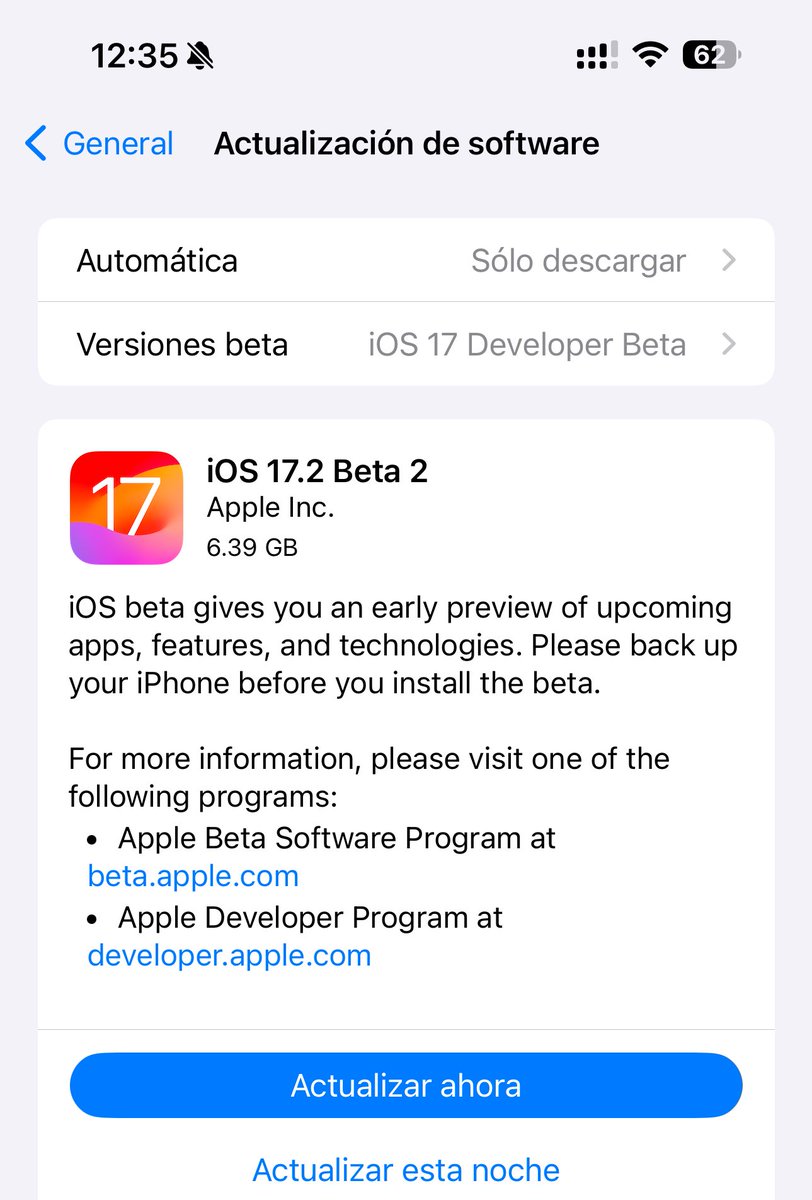 jeff_umanzor's tweet image. iOS 17.2 Developer Beta 2 (21C5040g) has been released. #iOS172 #iOS172Beta2