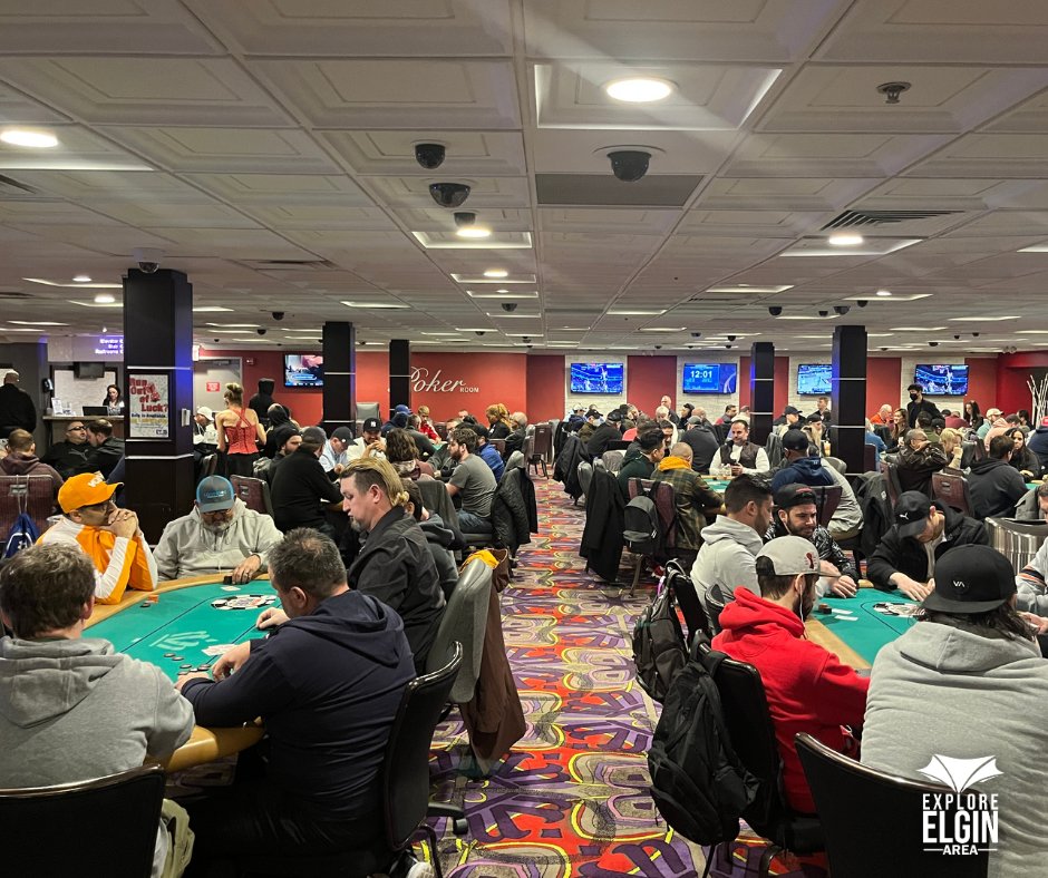 It's the first day of the World Series of Poker (WSOP) Circuit Tour in Elgin at Grand Victoria Casino!

Make sure to grab a hotel room here: exploreelginarea.com/world-series-o…

#Elgin #WSOP #ElginArea