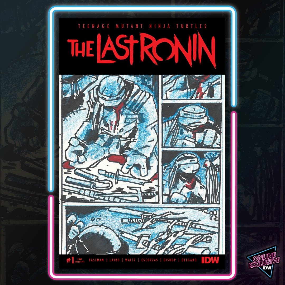 Announcing TMNT: The Last Ronin series reprints, online exclusive edition!  🐢⭐

These covers each feature an original layout from Kevin Eastman from that issue for a 'behind the scenes' look at an earlier part of the creation process.

#1 is on sale now.

#onlineexclusive #tmnt