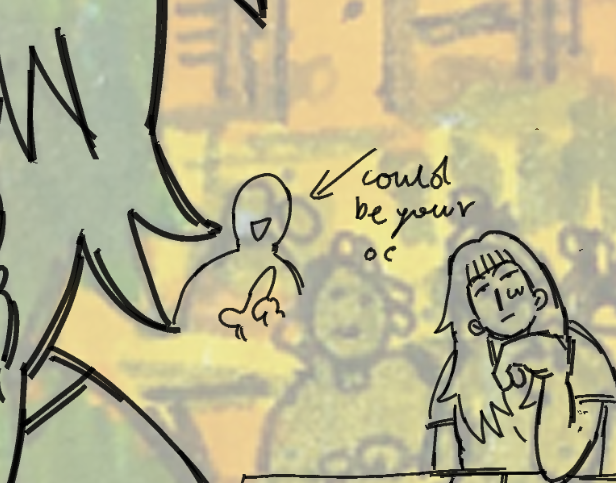 hi!! i need a few ocs to include in backgrounds of my pieces! 
preferably human ones! 
all orginal oc authors will be tagged in my post! send them below for a chance for me to include them😎😎😎😎😎 