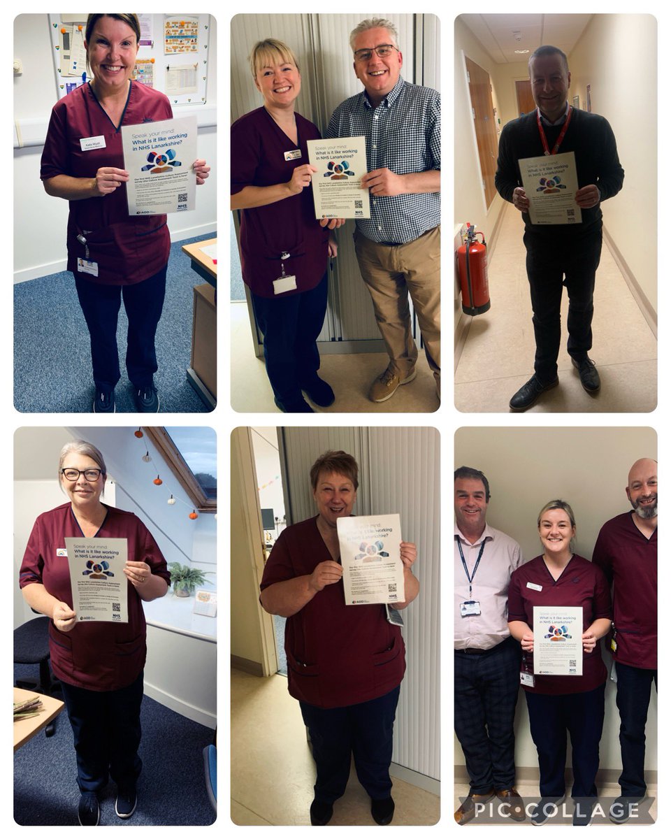 📢📢 Safety Culture Survey📢📢
All staff are invited to take part in <a href="/NHSLanarkshire/">NHS Lanarkshire</a> culture survey.  Posters are on display or scan the QR code. Some of our senior leadership team have submitted  theirs. Have your say 😊