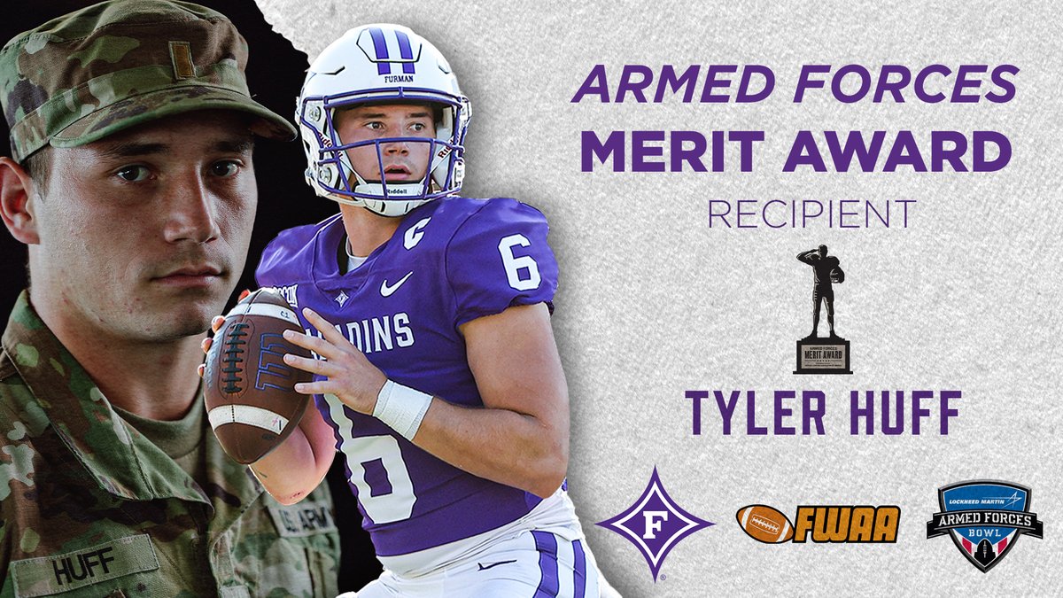 Furman's Huff Named 2023 Armed Forces Merit Award Recipient furmanpaladins.com/news/2023/11/9…