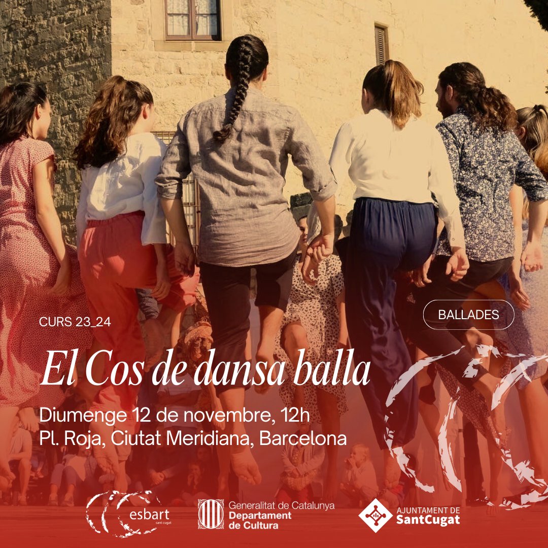 El Cos de dansa balla aquest diumenge a Ciutat Meridiana! No hi falteu😌