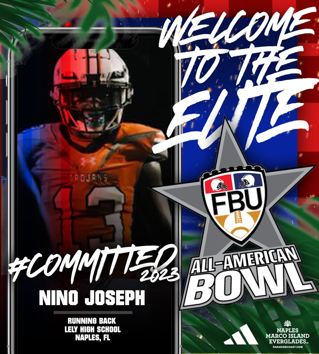 WELCOME TO THE ELITE 🌴 #FBUPathAlum @njoseph015 punched his ticket to the #FBUAllAmerican Bowl 2023 👀 See you in Naples, FL this December 🔥 #FBU #GetBetterHere