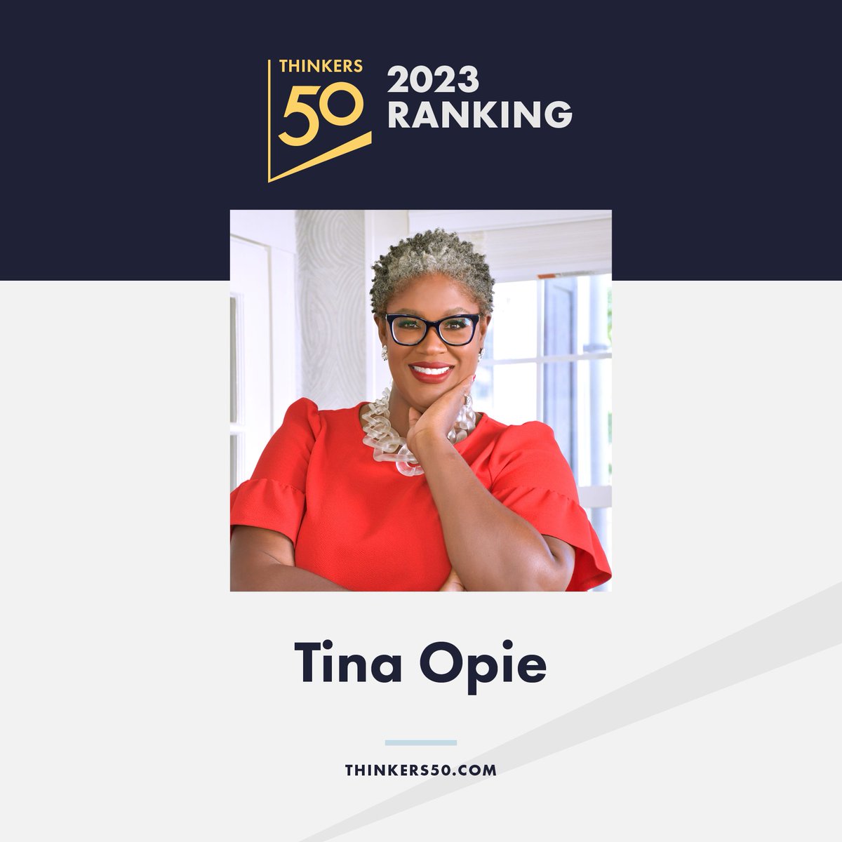 Congratulations to Babson College Associate Professor @DrTinaOpie! She has been named to the 2023 @Thinkers50 ranking of the world’s leading business and management thinkers. #Thinkers50