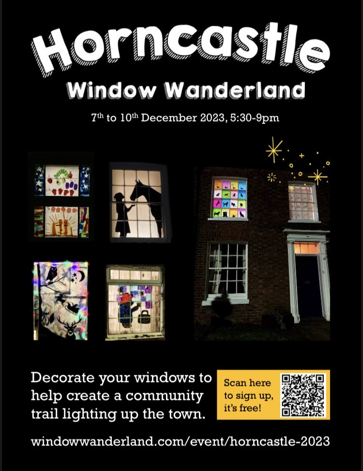 It’s four weeks today until Horncastle ✨Window Wanderland! You can sign up here and we’ll add you to the map forms.gle/8ar9eovtPqZs8J…