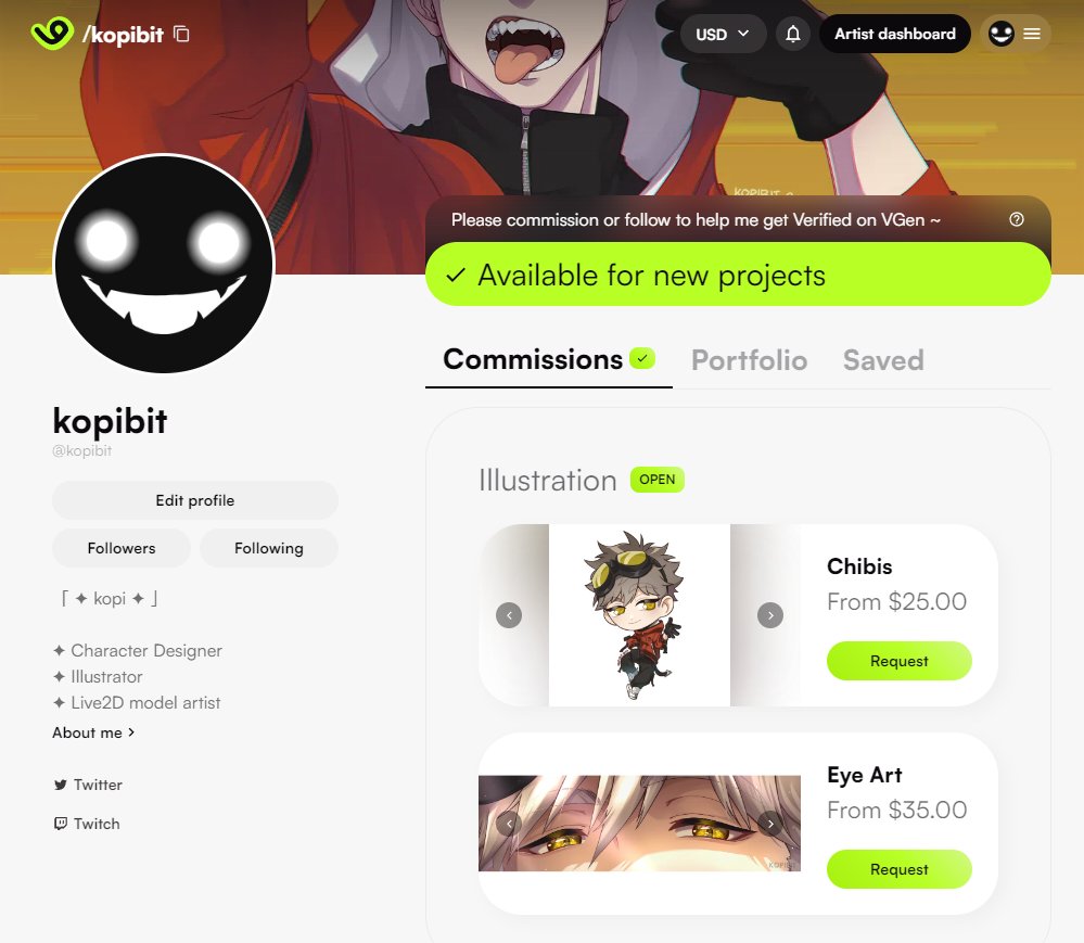 kpbt_comms's tweet image. I have a Vgen account!

Opening some comms on Vgen and currently offering chibis and eye art comms.
3-5 slots at a time ^^
Currently in need of funds as money has been extremely tight due to IRL stuff ;;

Vgen comms: vgen.co/kopibit

RTs are greatly appreciated! ⭐