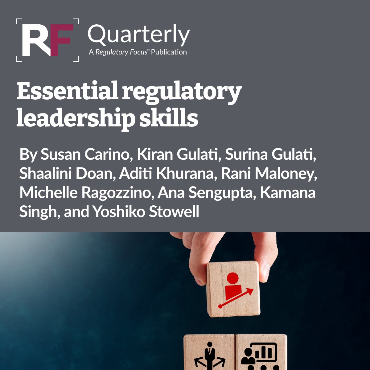 Susan Carino, Rani Maloney, Kamana Singh, Aditi Khurana, Ana Sengupta, &amp; Yoshiko Stowell discuss the RAPS Regulatory Competency Framework &amp; its key leadership lessons.

RAPS members get exclusive access to this article from RF Quarterly bit.ly/48Pq9ZS