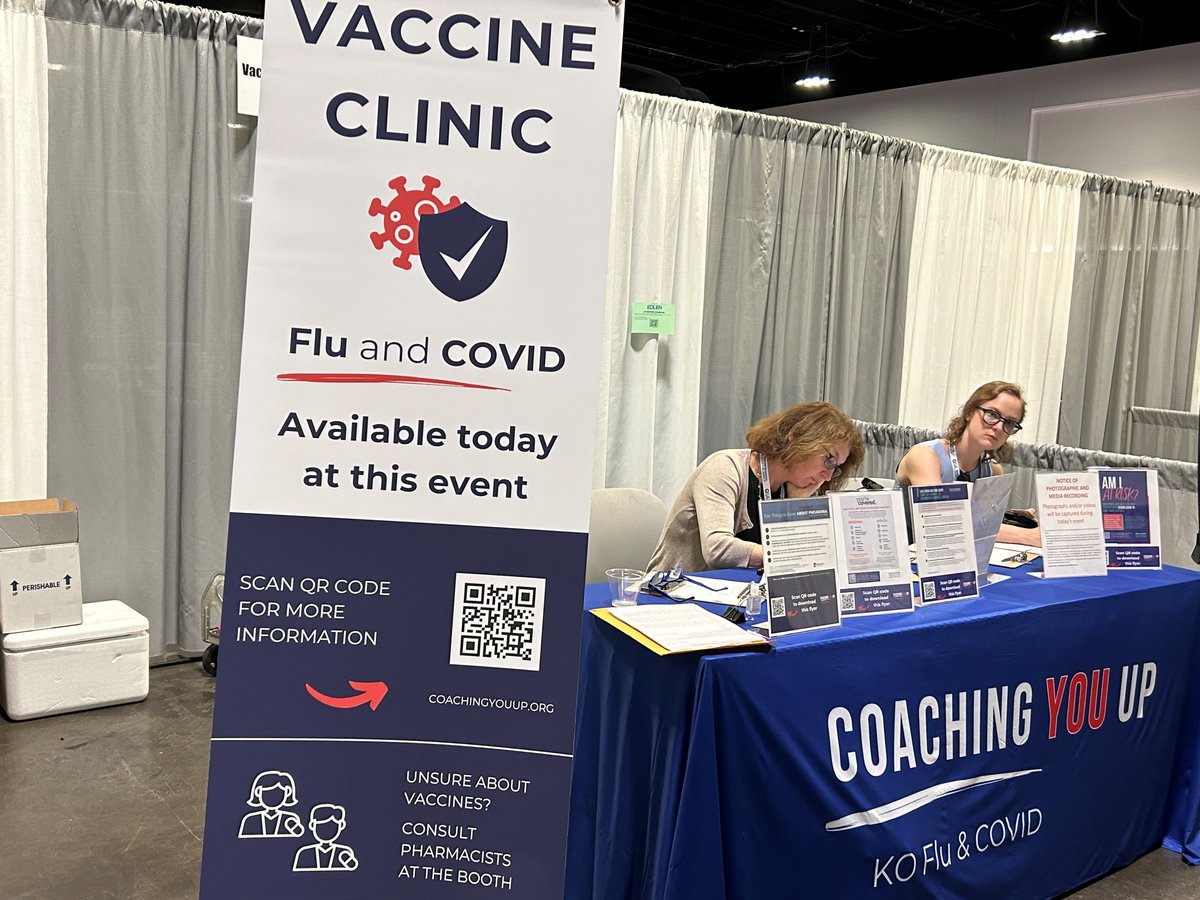 Are you at #GSA2023? Flu and COVID vaccines are available at booth #117!