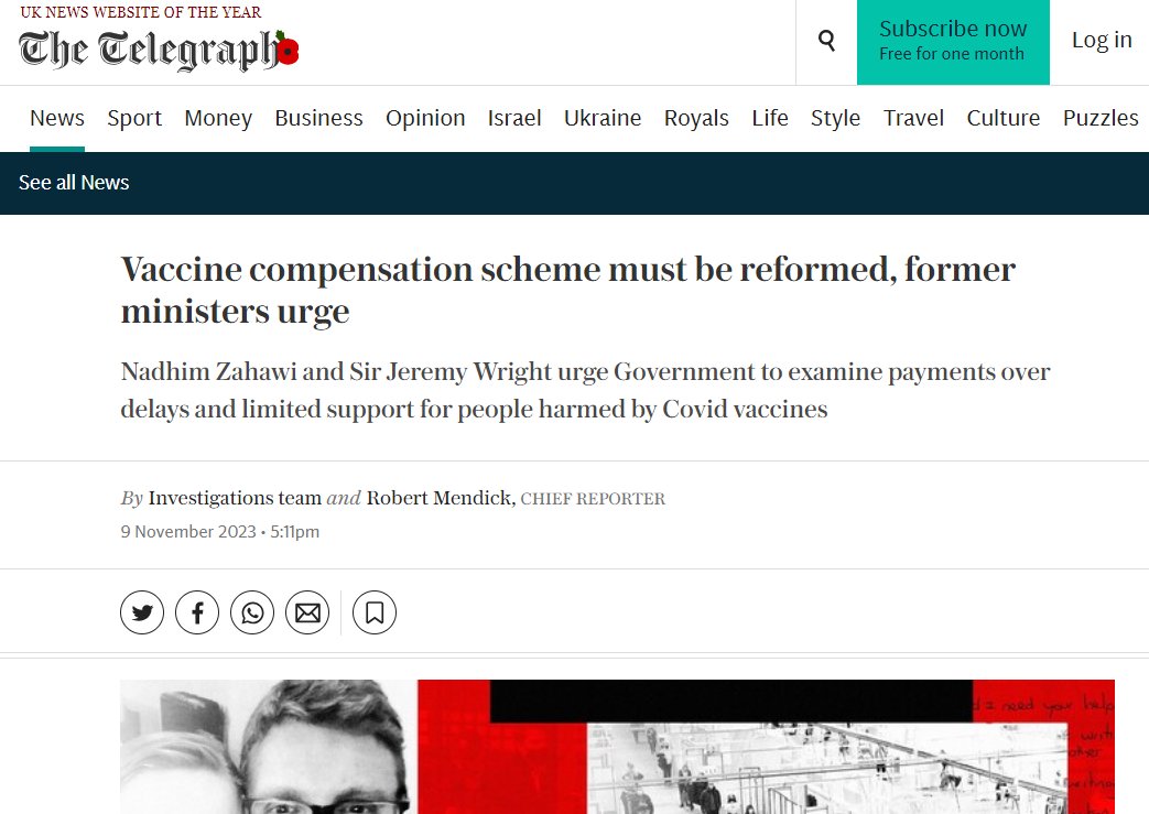 So former ministers - who supported the vaccine rollout and no doubt at some point called people reporting vaccine injury 'conspiracy theorists' are now pushing the government (i.e. taxpayers) to pay more in compensation, earlier. While it's entirely correct, and long overdue.…