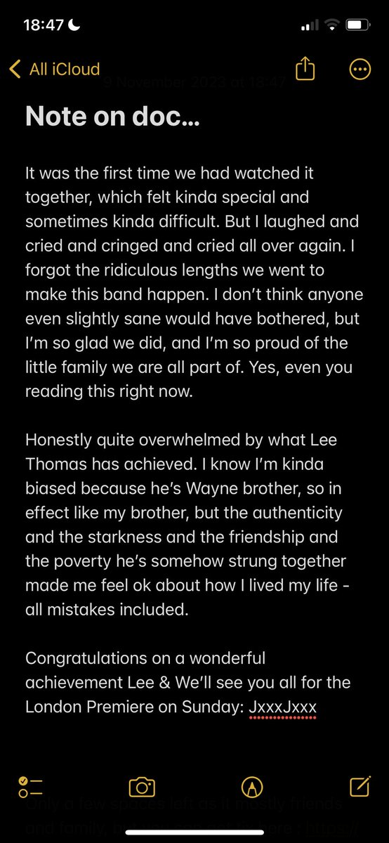 Extremely emotional night in Cardiff at the Sold Out premiere of the Tramps documentary : Storm Heaven. Only just recovering. Well, still a long way off recovering to be honest…..xxx