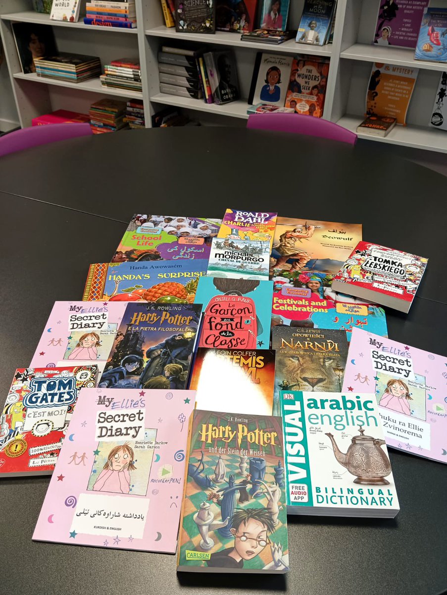 Our collection of bilingual books is growing! 

Exciting new stories in Urdu, Arabic, Twi, French, Polish, German, Kurdish, Shona and Farsi…..available from our library. 

💜🌟#leadersarereaders