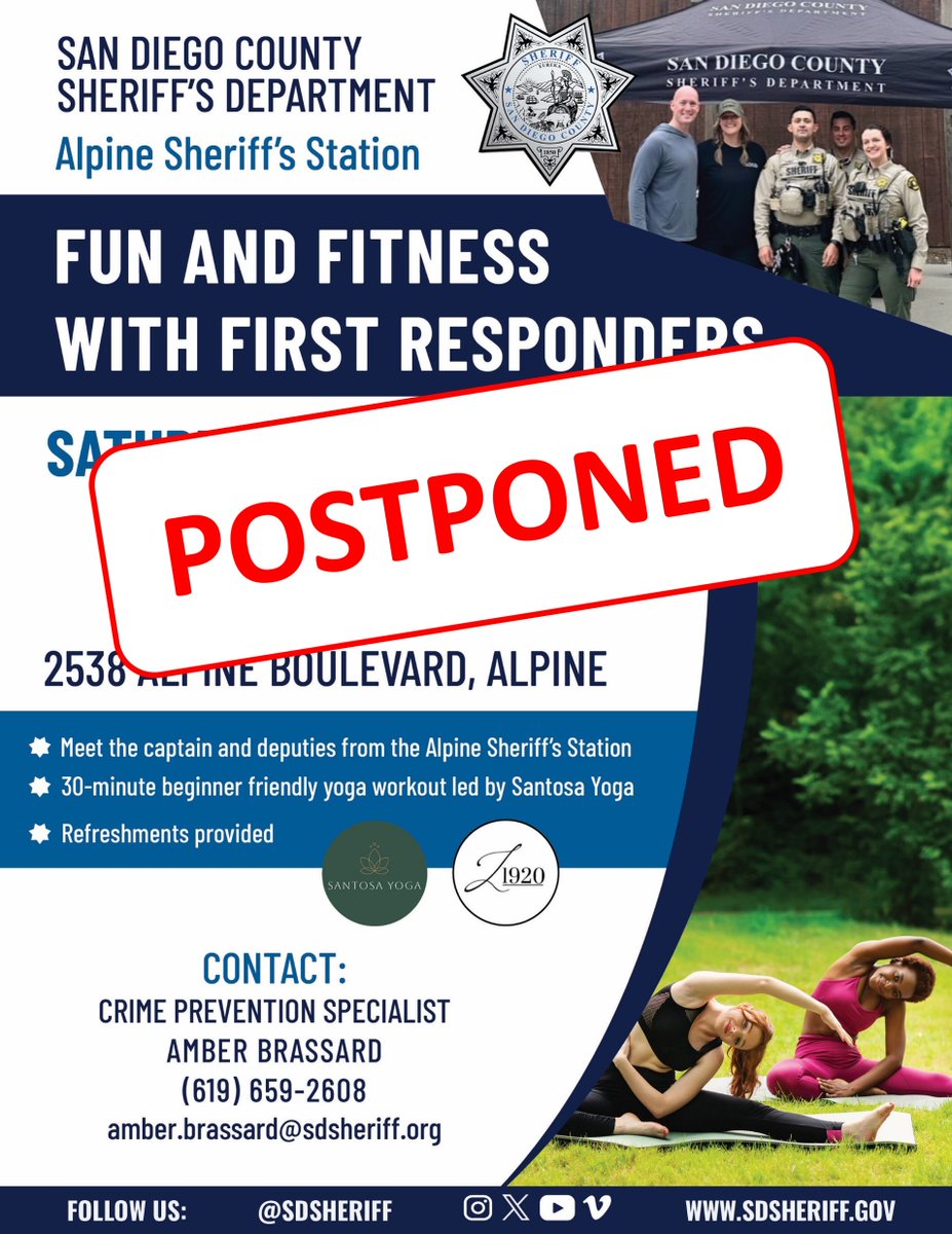 Unfortunately, our event on Saturday will be postponed. Keep an eye out for the new date soon!