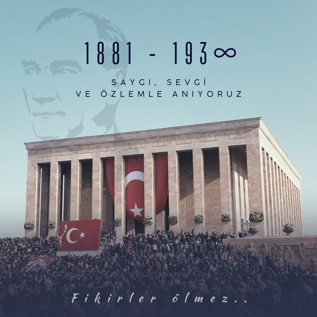 Saygı, sevgi, özlem ve minnetle anıyoruz. 
#MustafaKemalAtatürk