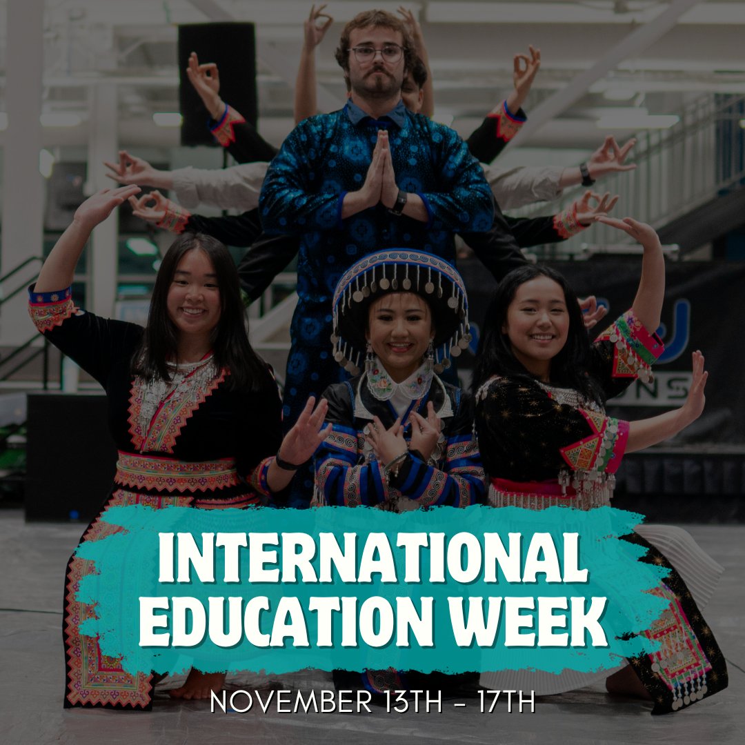 UAFSCACE's tweet image. International Education Week is next week!🌎 Celebrate and learn about many different cultures represented on our campus at events happening all next week. Find the info on our stories!