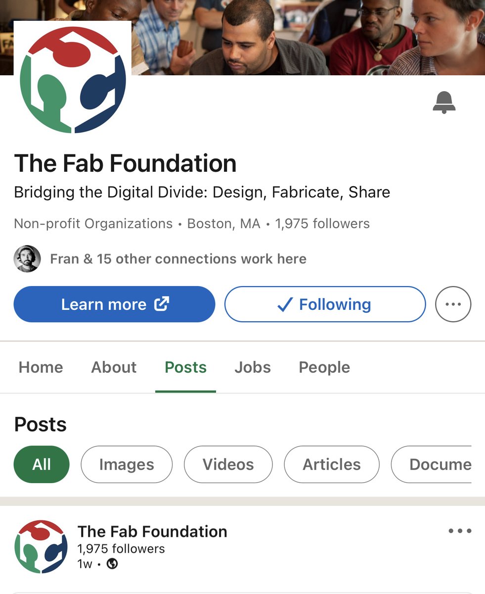 🤝 Let's Expand Our Network! Join us on #LinkedIn for professional discussions, industry insights, and career opportunities. 👔 Connect with us here: linkedin.com/company/thefab… #FabLabNetwork #FabFndn