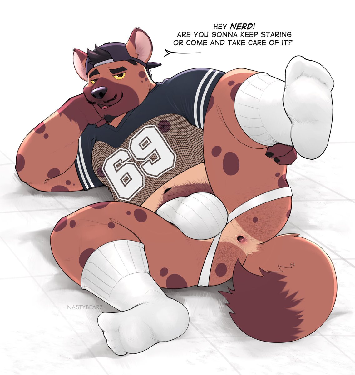 Just you and jock from your local football team left alone in the lockers and you see this, wyd?👅