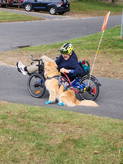 ECADServiceDogs's tweet image. Today, we share a milestone from #ProjectHEAL grads Brian and Service Dog Passion, AKA &quot;Pash.&quot; Brian says, &quot;I would never have done this without Passion.&quot; None of this would have been possible without YOUR support. Thank you. #servicedogsforveterans #vietnamvet #tobeofservice